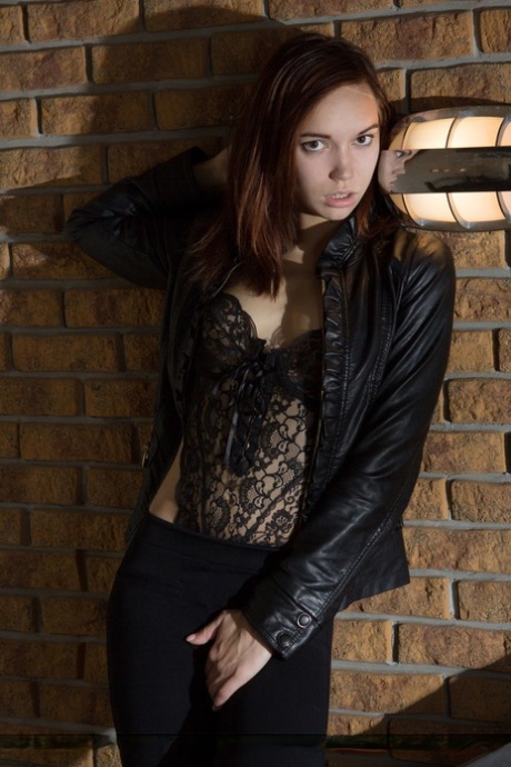 Hot teen Shafry disrobes in a dark room before fingering her pink pussy 56478255