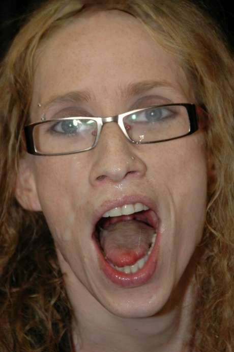 Flexible woman undergoes a gangbang while wearing glasses 25353999