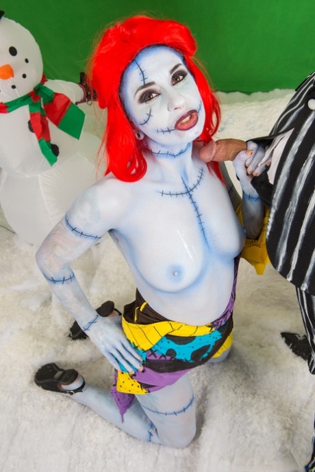 Cosplay girl Joanna Angel getting cum on big tits after doggystyle fuck 94297976