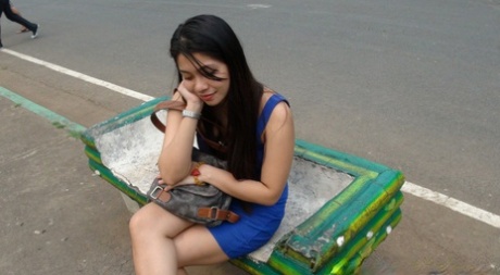 Young Filipina girl Sheree pleasures a foreigner's uncut dick POV style 45706137