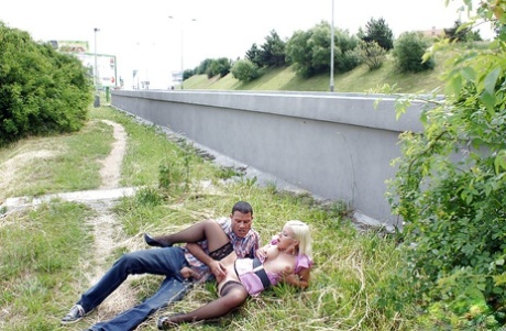 Chubby MILF in black stockings Veronika G gets slammed outdoor 64966867